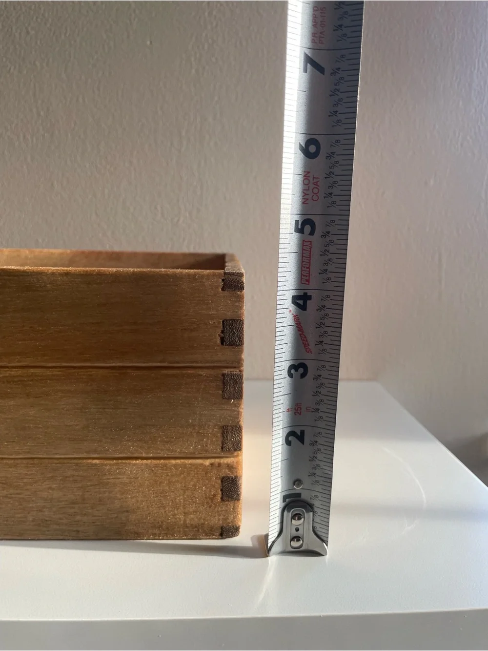 Rustic Wooden Slatted Storage Box